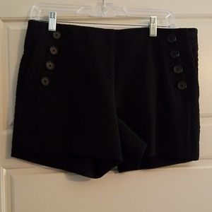 Loft black textured sailor Riviera shorts